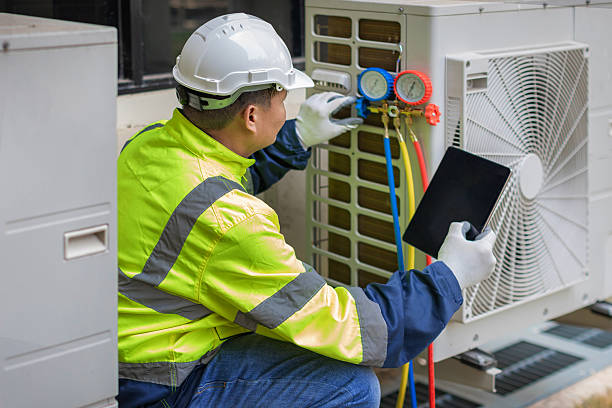 Professional Air Duct Cleaning technician working in Stamford, NY